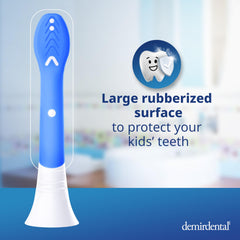 Mini toothbrush heads for ages 3-6 – soft bristles – dark blue