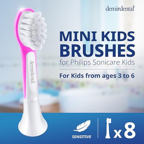 Close-up of mini replacement brush head for ages 3-6