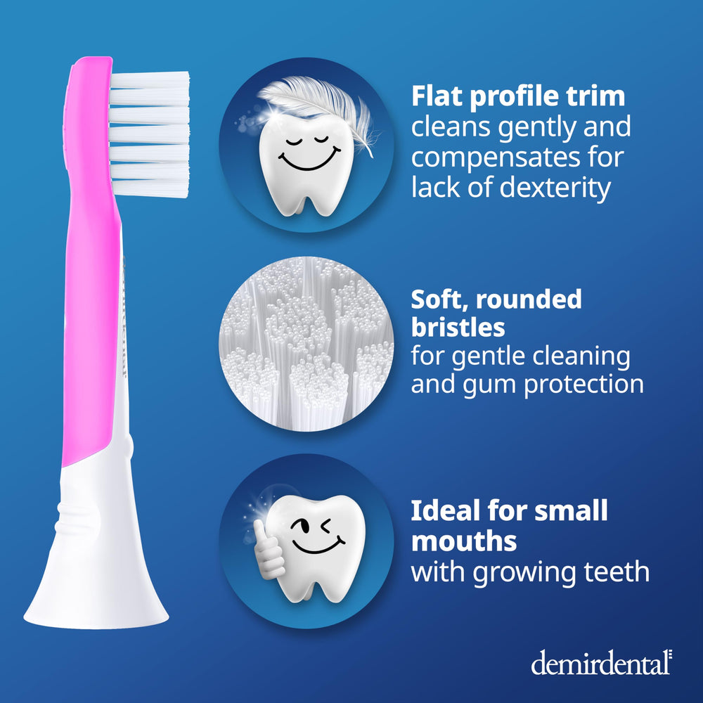 Soft bristles on Demirdental mini head