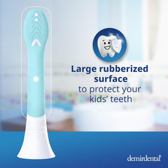 Soft bristles with rubberized head for kids