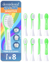 Demirdental Kids Mini Toothbrush Heads green - compatible with Philips Sonicare Kids