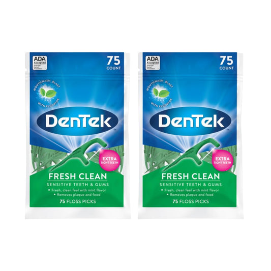 DenTek Fresh Clean Floss Picks packaging front