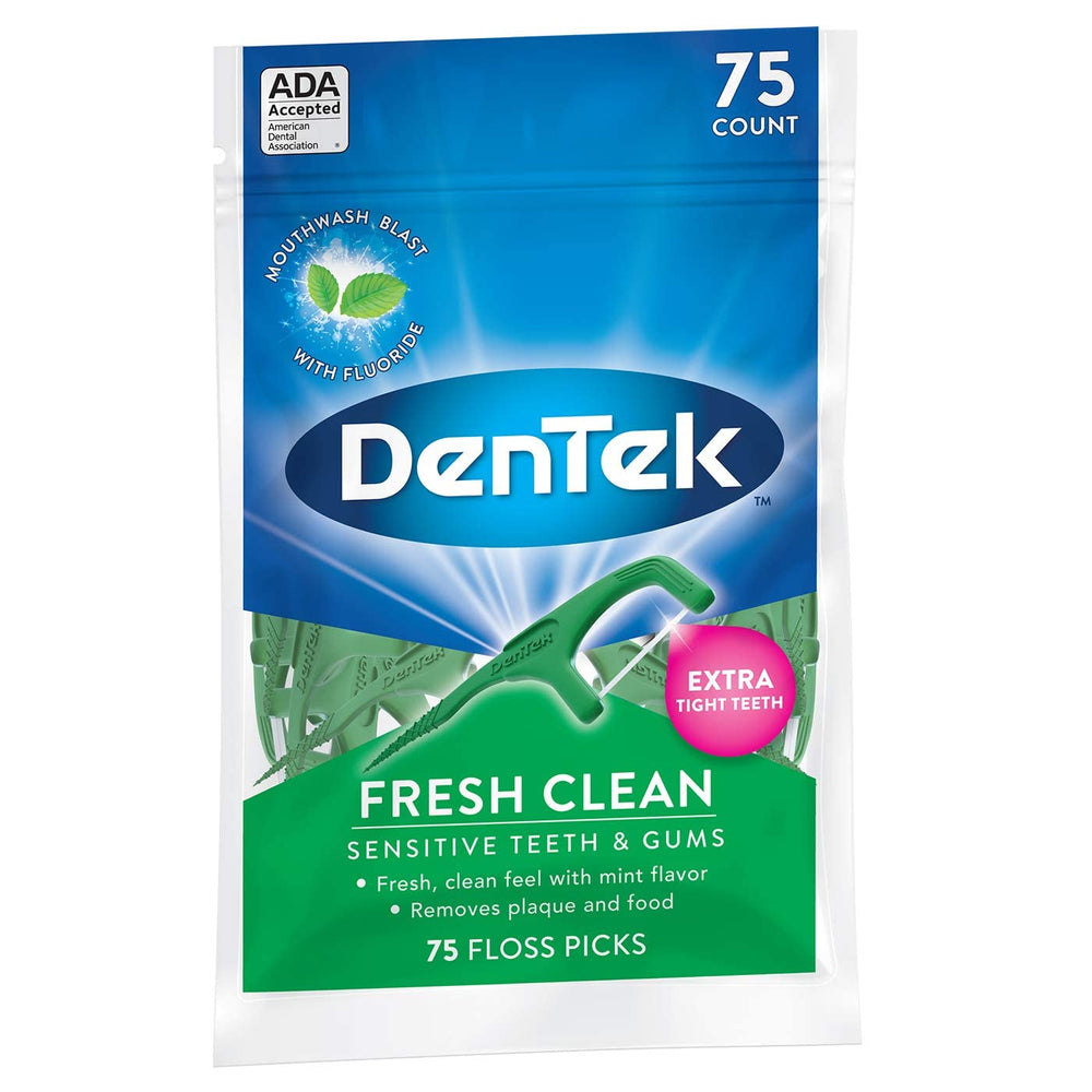 Mouthwash blast flavored floss with fluoride label