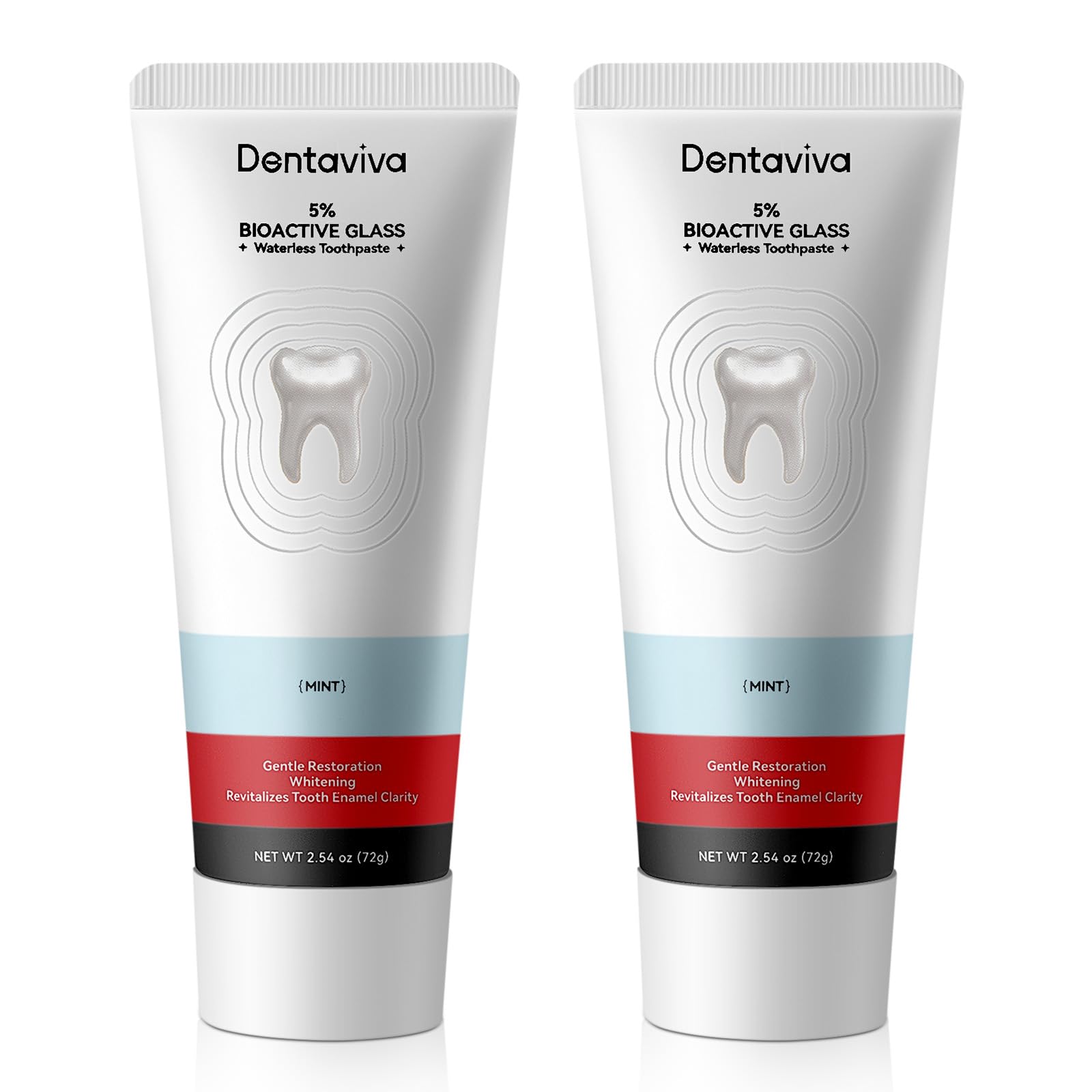 Front view of DentaViva Total Restorative Toothpaste Pack (2 x 2.54 oz)