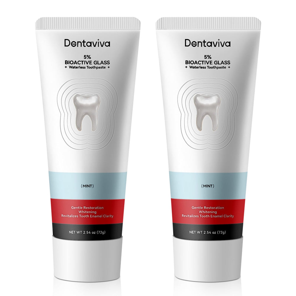 Front view of DentaViva Total Restorative Toothpaste Pack (2 x 2.54 oz)
