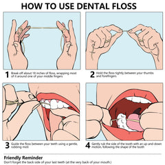 Four-pack mint floss boxes