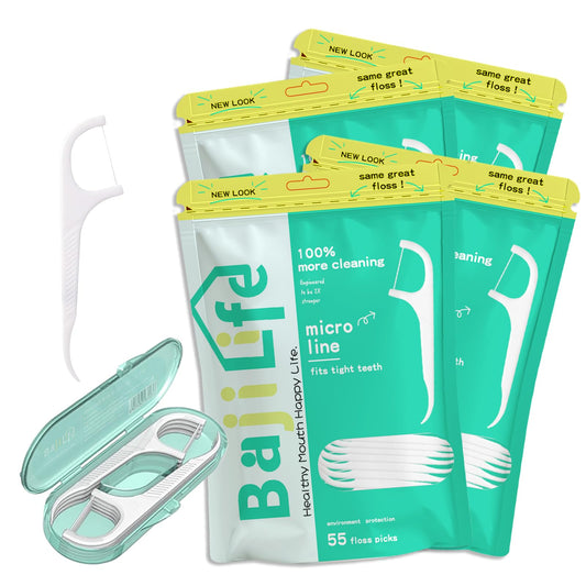 Dental floss picks set 228 count including four 55-count packs