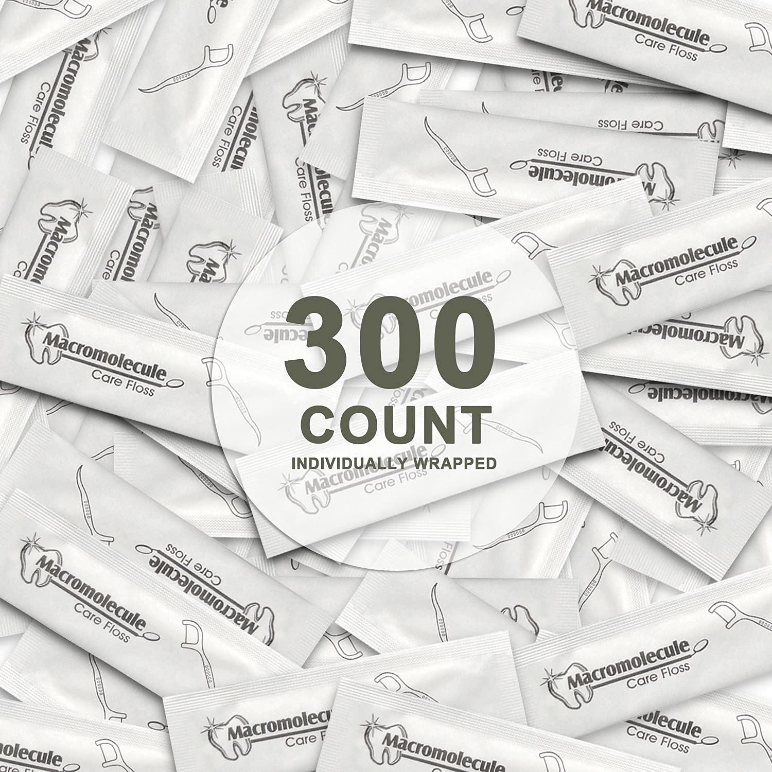 Box of 300 individually wrapped dental floss picks