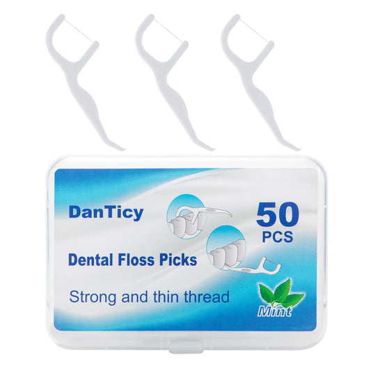 Dental floss picks extra-strong for braces - 50 count image