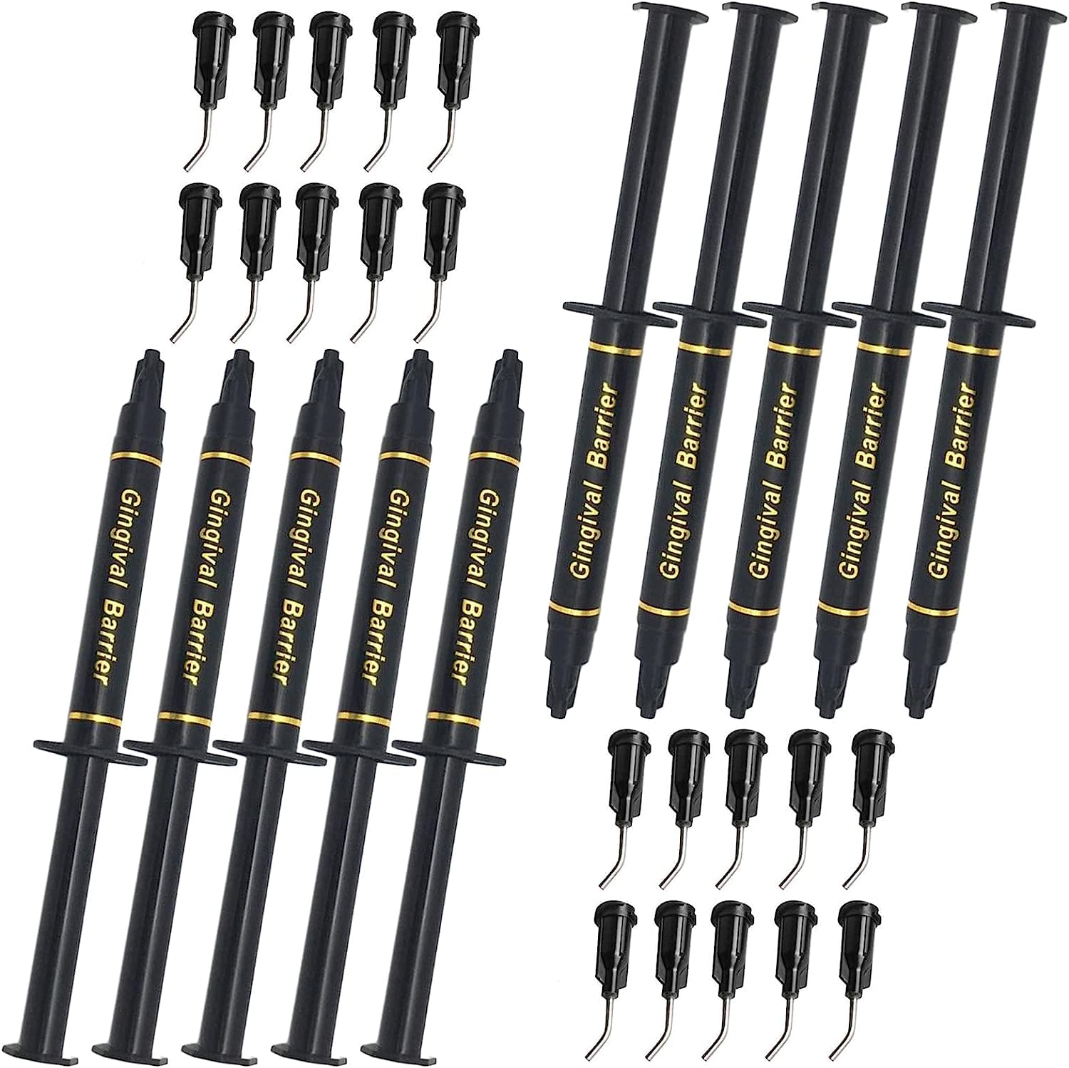 Dental Gingival Barrier Protection Gel 3ML with 10-piece kit and metal tips