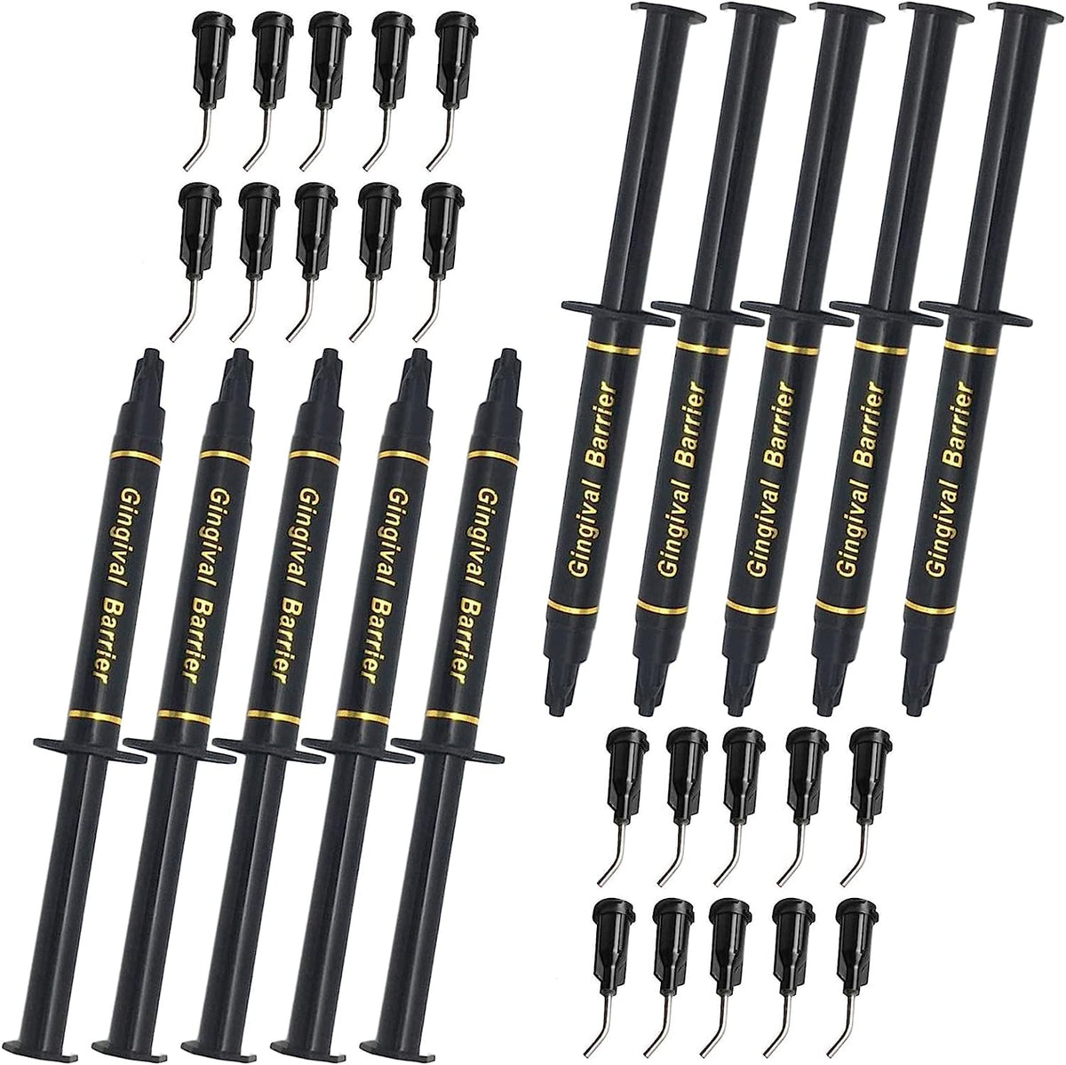 Dental Gingival Barrier Protection Gel 3ML with 10-piece kit and metal tips