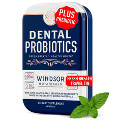 Dental Probiotics tin packaging