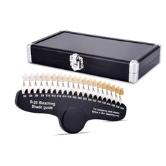 20-color dental shade guide in aluminum case