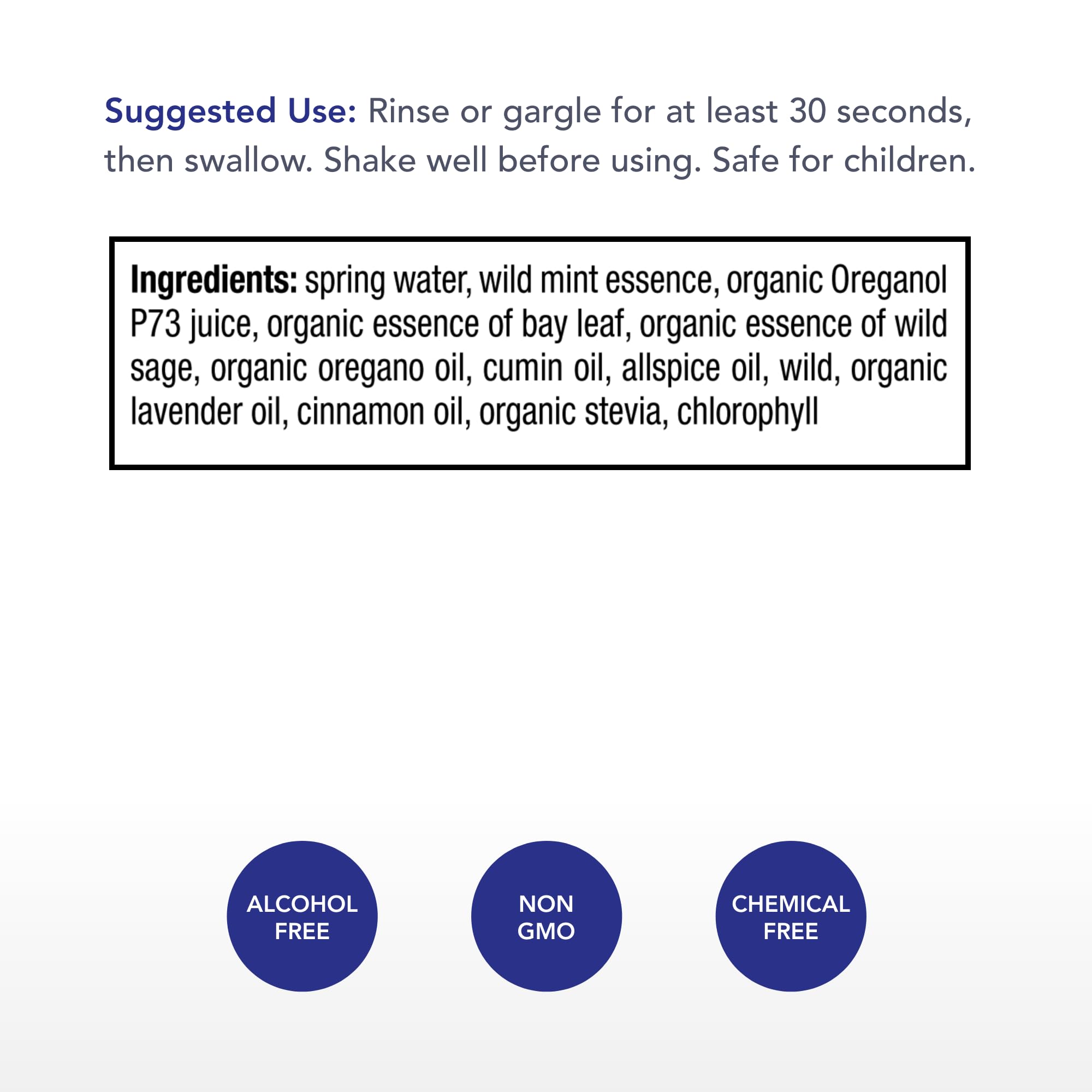 Dental Swirl & Swallow with P73 oregano