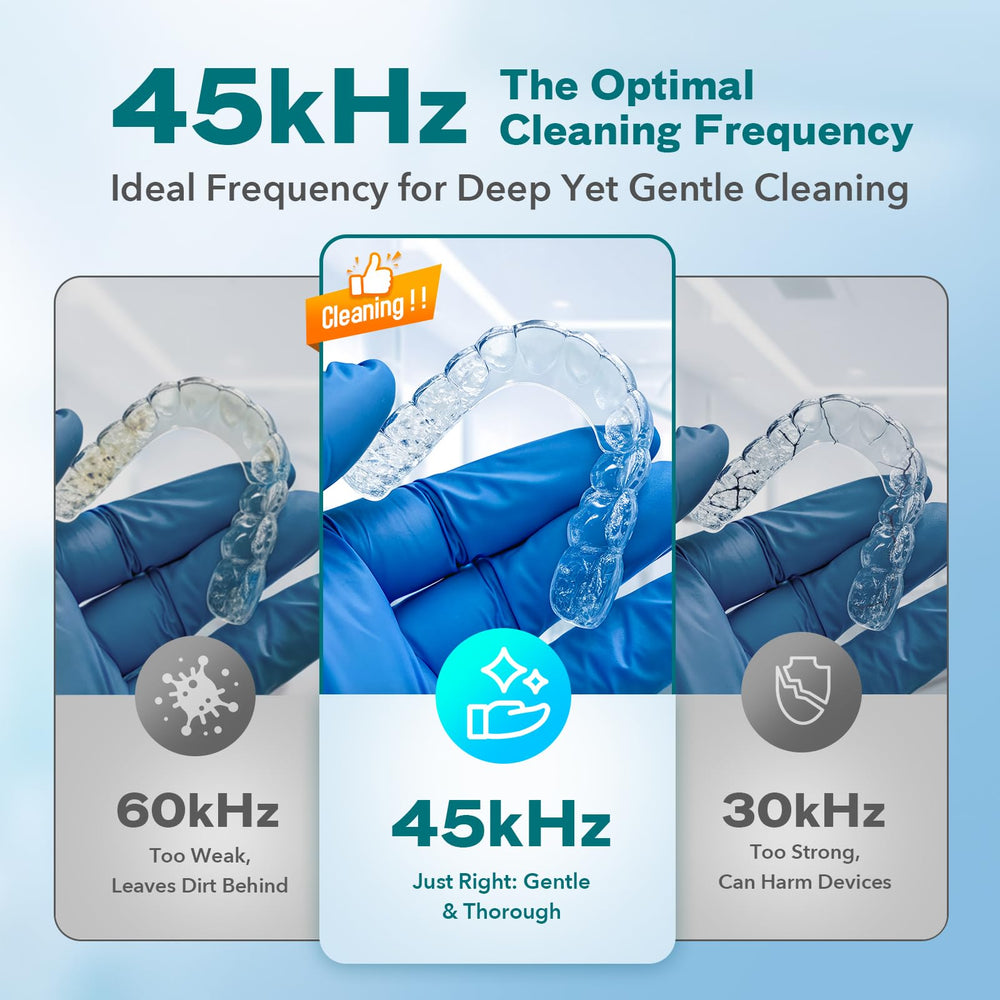 Cleaner interface showing four cleaning modes: Green, Red, Blue, All Lights
