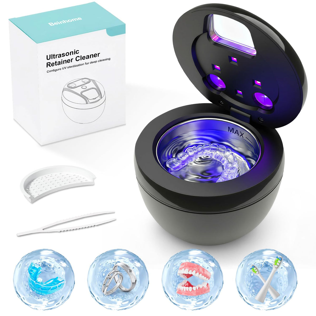Dental Ultrasonic Retainer Cleaner Machine with 200ml tank