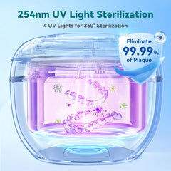 UV-C light module inside the cleaner