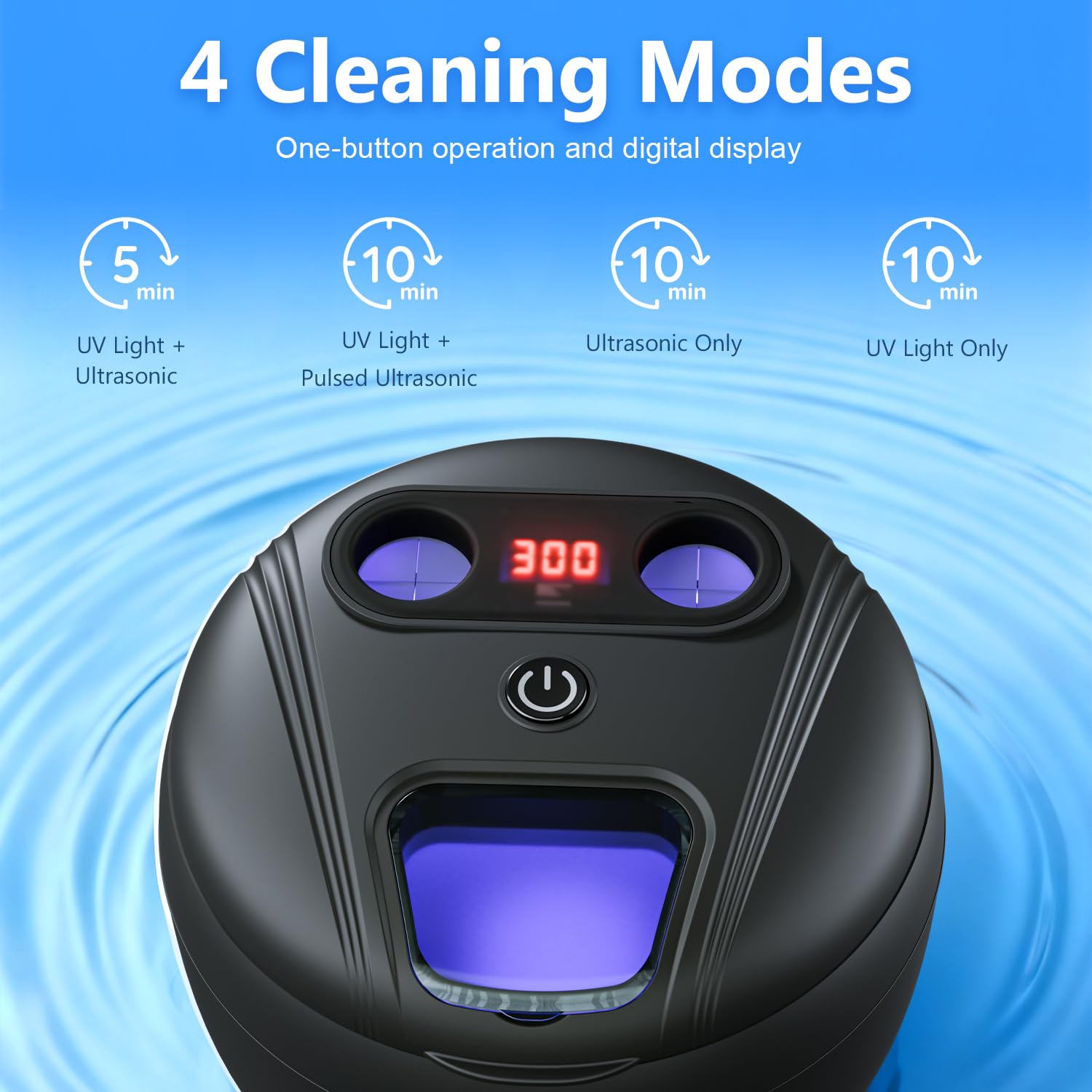 Two cleaning ports and included cleaning tweezers