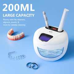 Dual cleaning ports with included tweezer accessory