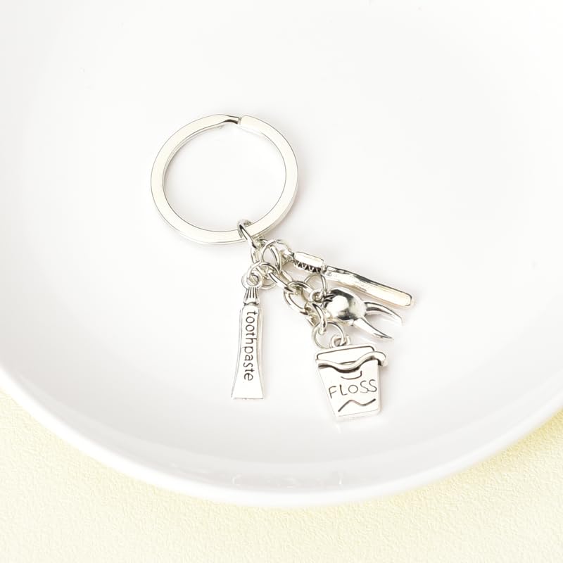 Keychain displayed in gift packaging for dental professionals