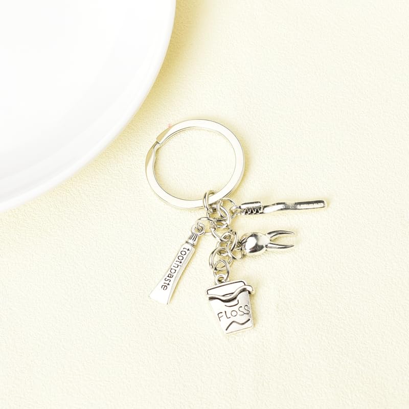 Durable stainless steel dental key ring for coworkers