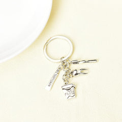 Durable stainless steel dental key ring for coworkers