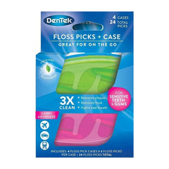 DenTek floss picks and travel case for on-the-go use
