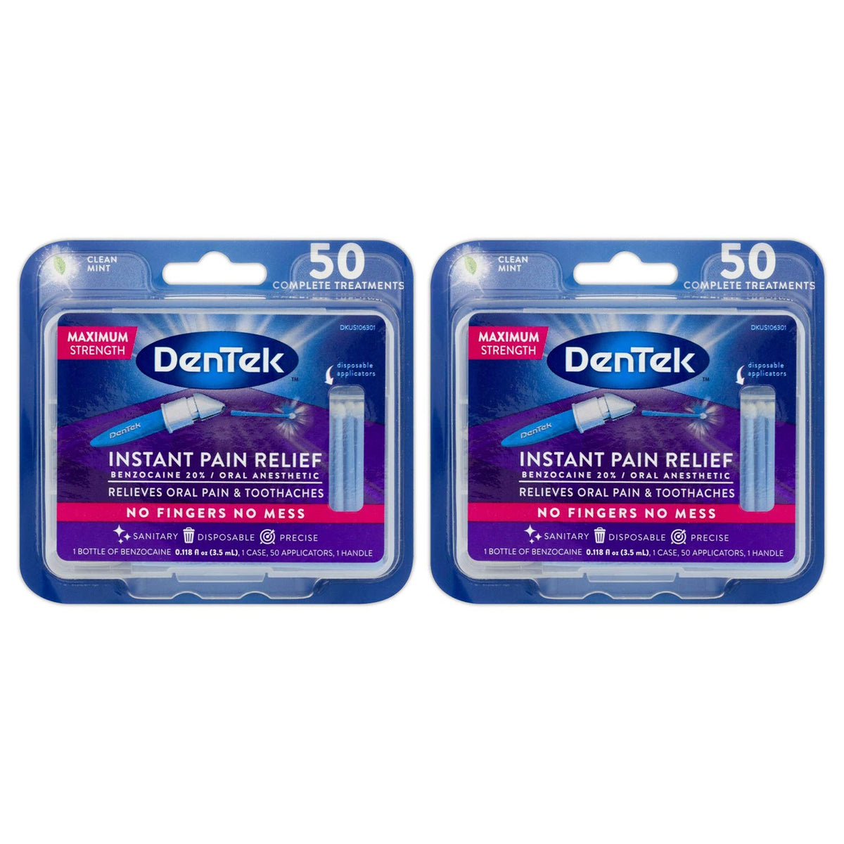 Packaging image for DenTek Instant Pain Relief Kit 2-Pack