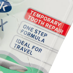 Close-up of Temparin filling material cartridge