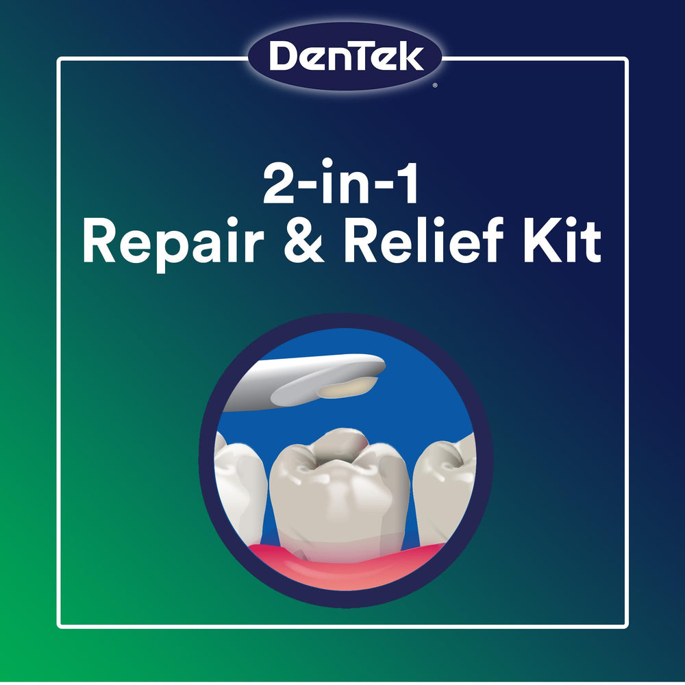 Close-up of Temparin Max tube and applicator for tooth repair