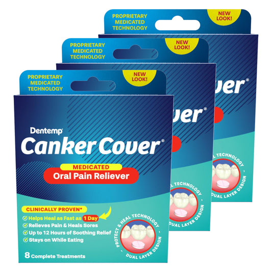 Mint-flavored Dentemp Canker Cover patches