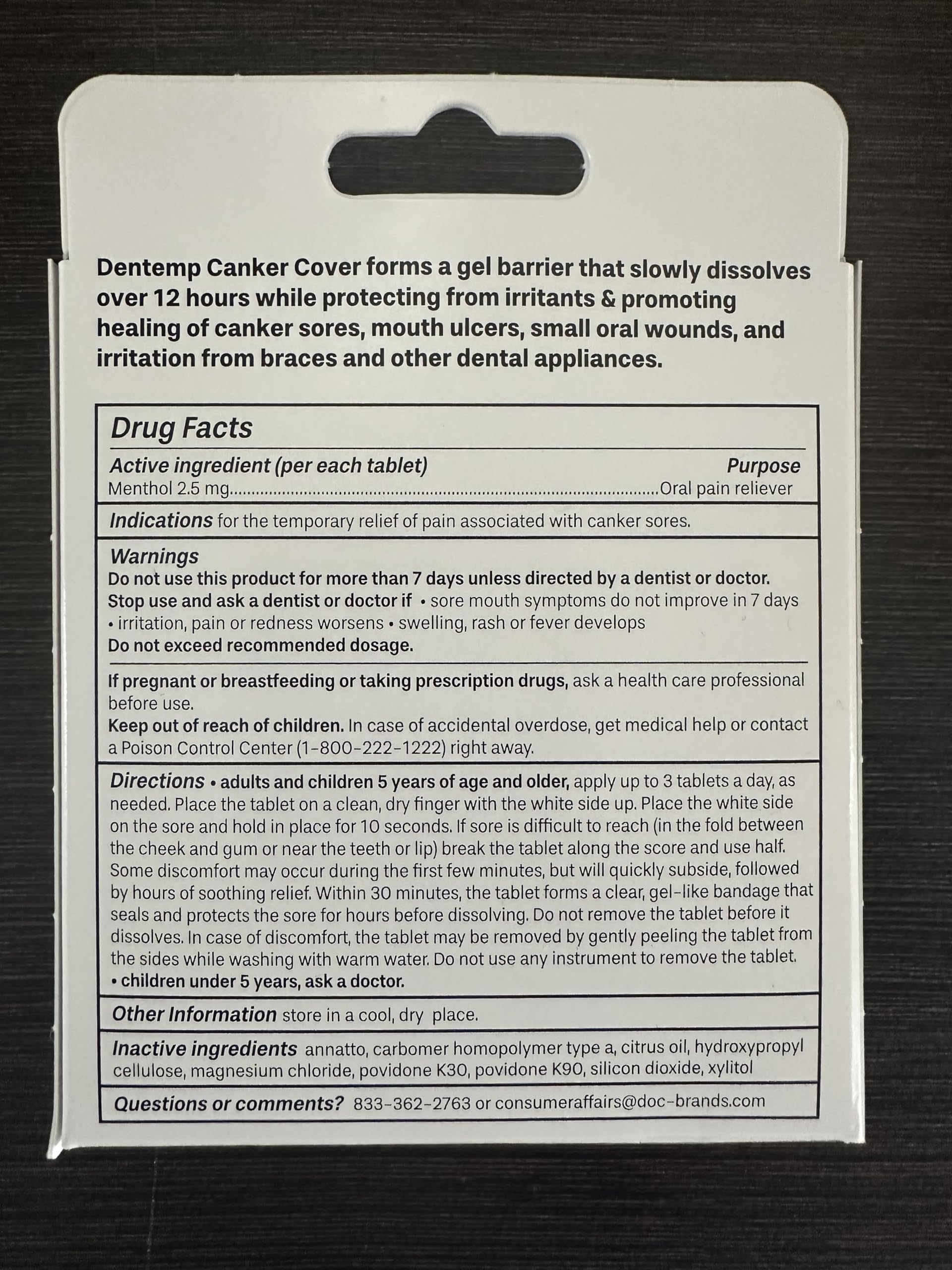 Specialized relief for aphthous stomatitis and cancer therapy-related sores