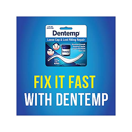 Applying Dentemp with 60-minute eat-on time.