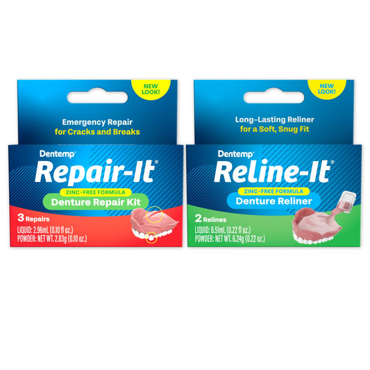 Dentemp Reline-it Denture Reliner for improved fit