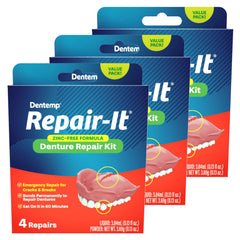 Dentemp Repair Kit - Repair-It Advanced Formula packaging (2 Pack, 12 Count)
