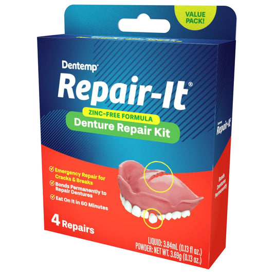 Contents of the Dentemp Repair Kit Value Size