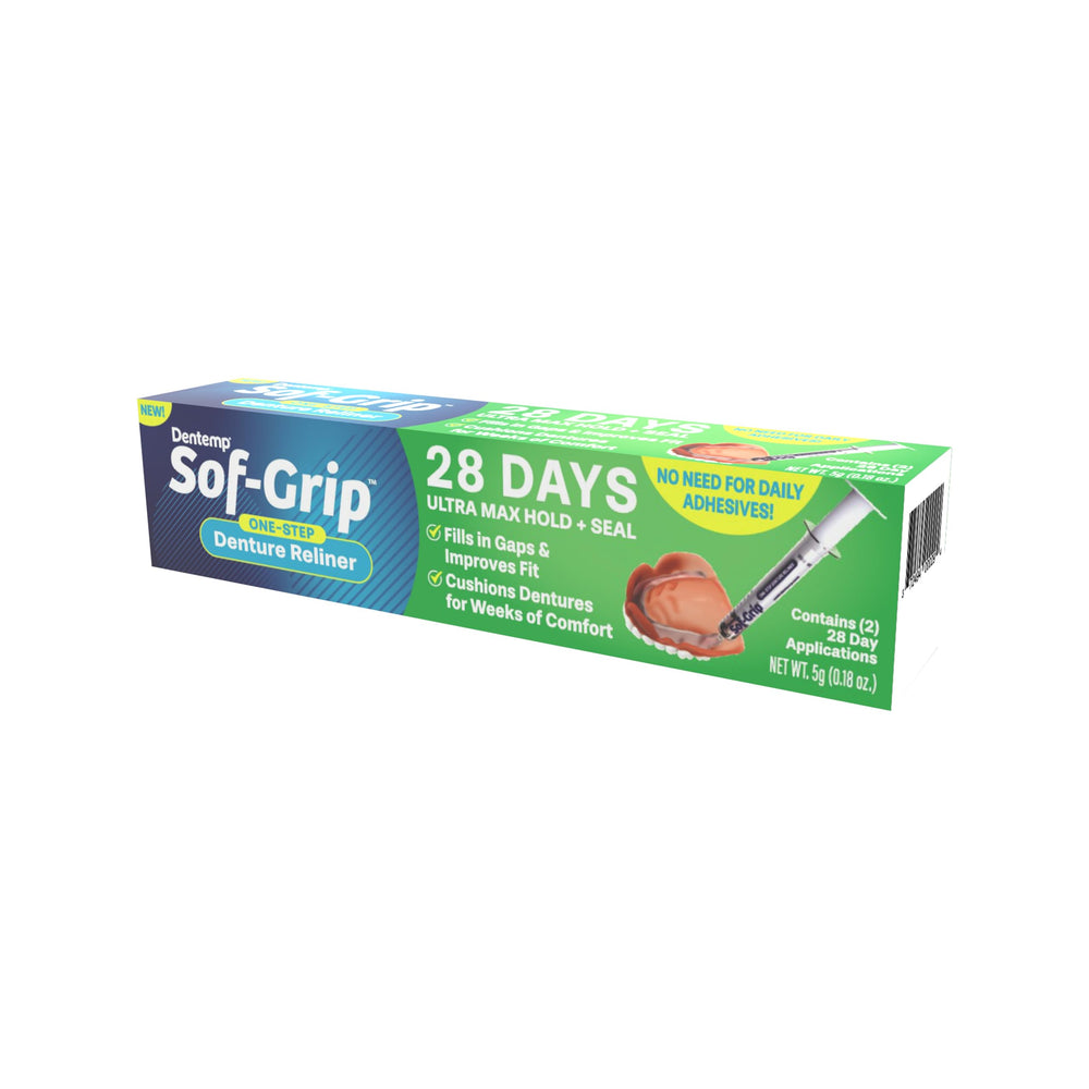 Sof-Grip applicator syringe for easy denture relining