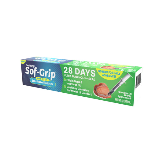 Sof-Grip applicator syringe for easy denture relining