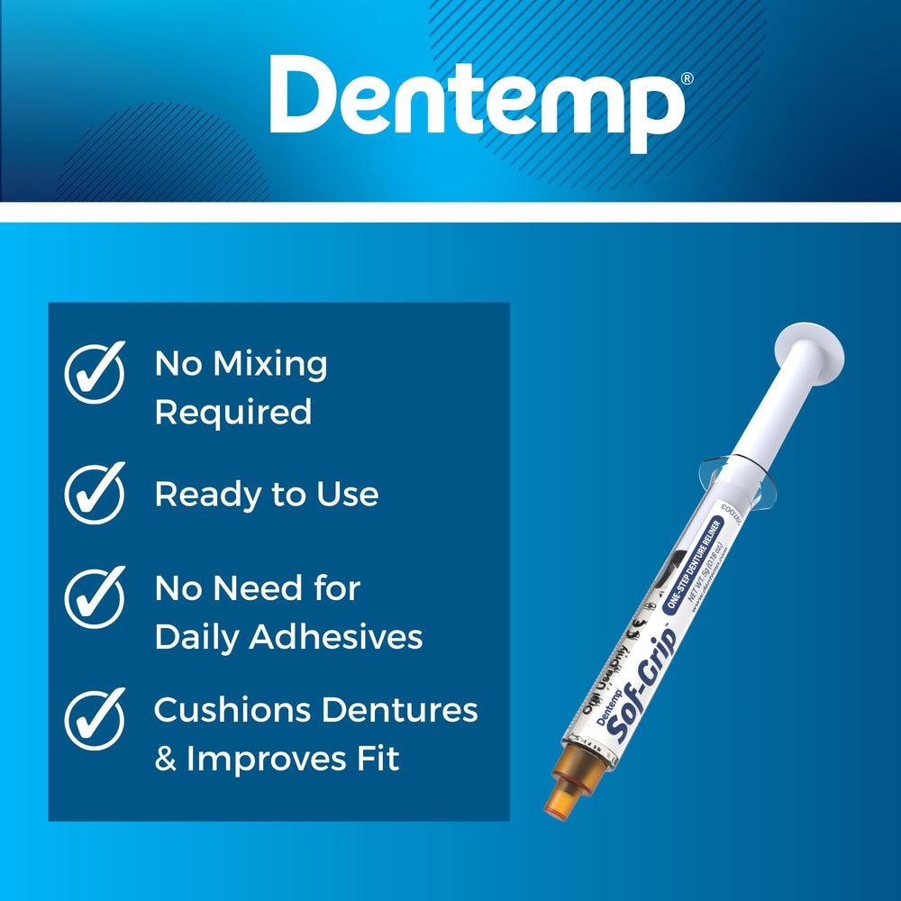 Simple usage steps for Sof-Grip denture reliner