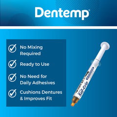 Simple usage steps for Sof-Grip denture reliner