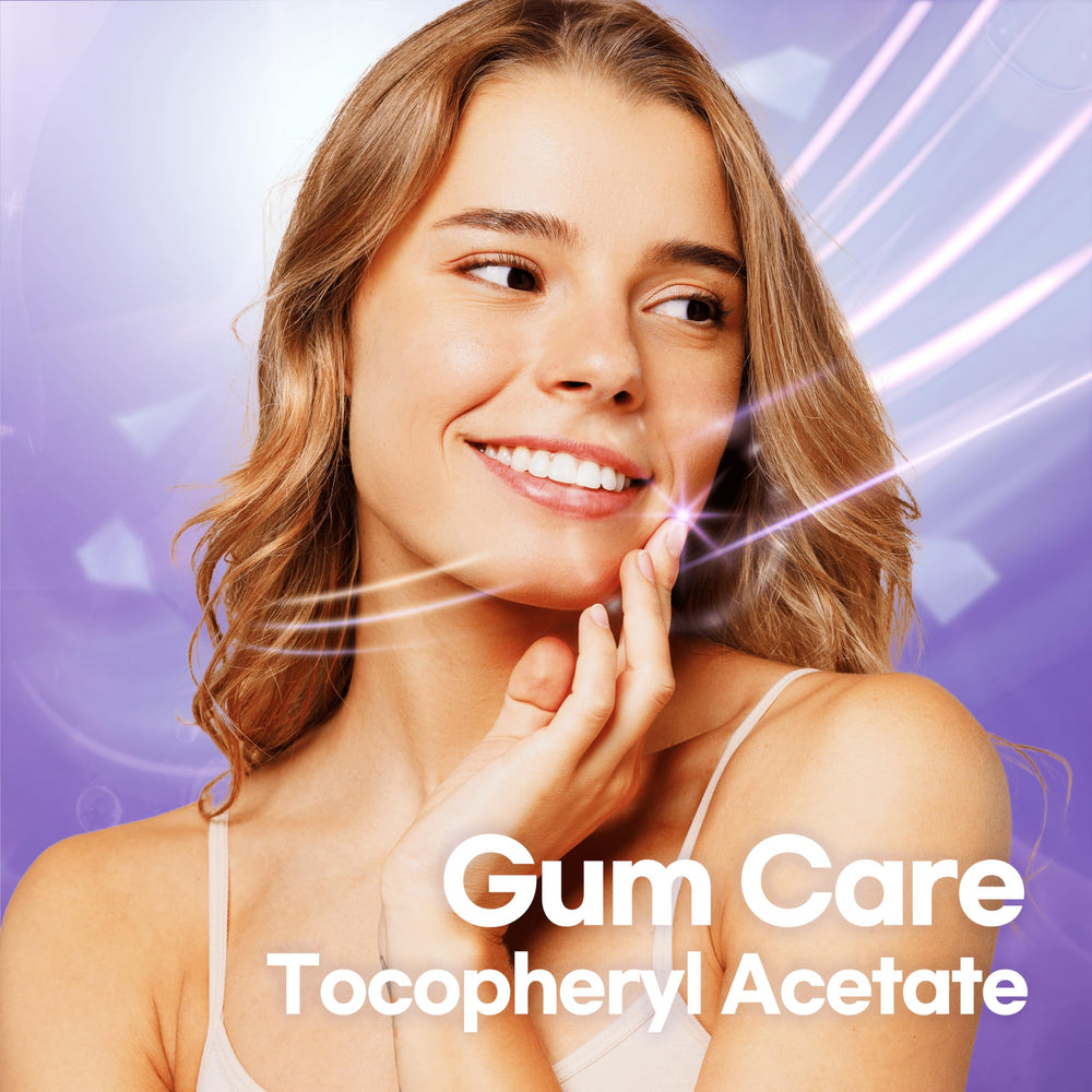Gum care concept with mint leaves illustration
