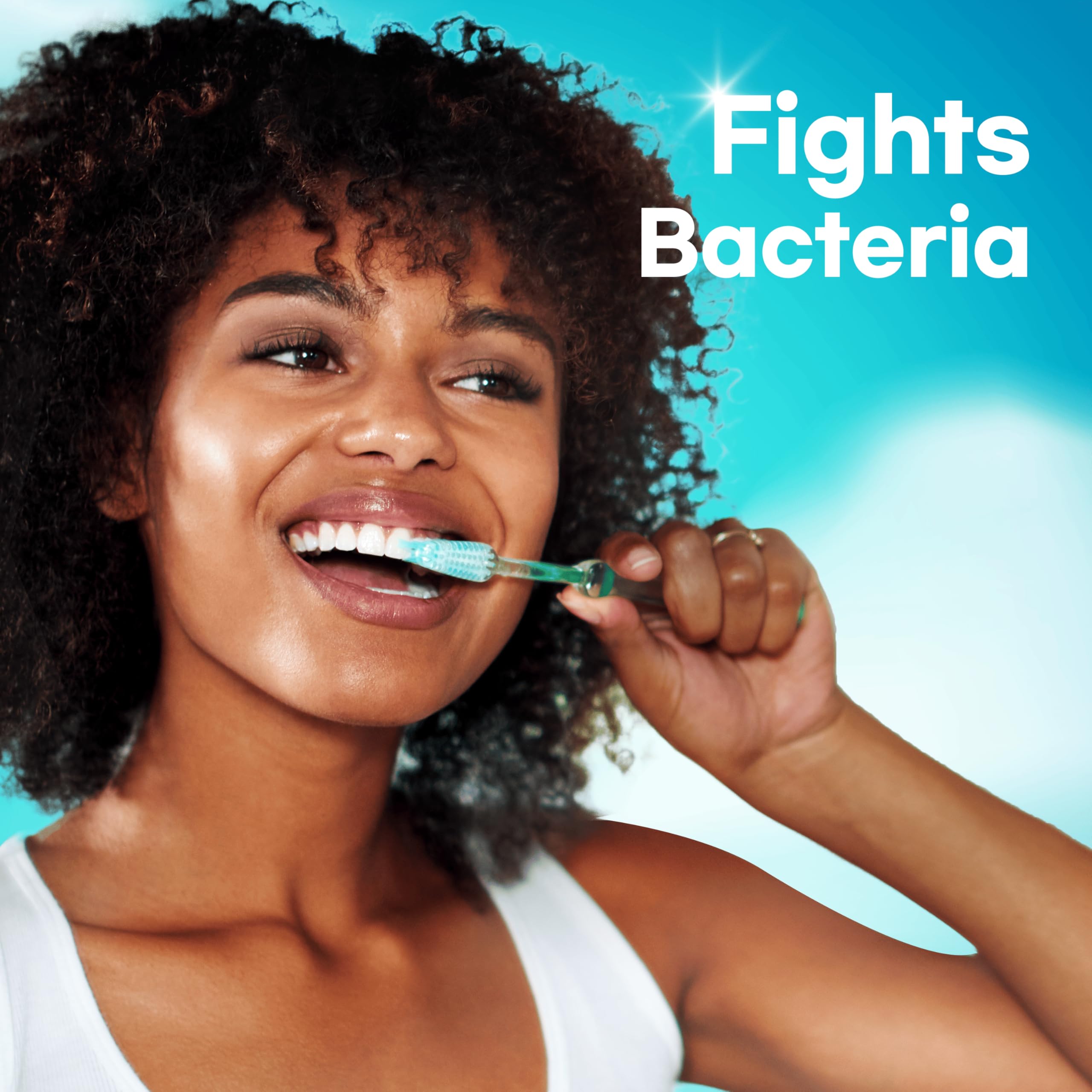 Toothbrush with toothpaste applied for brushing