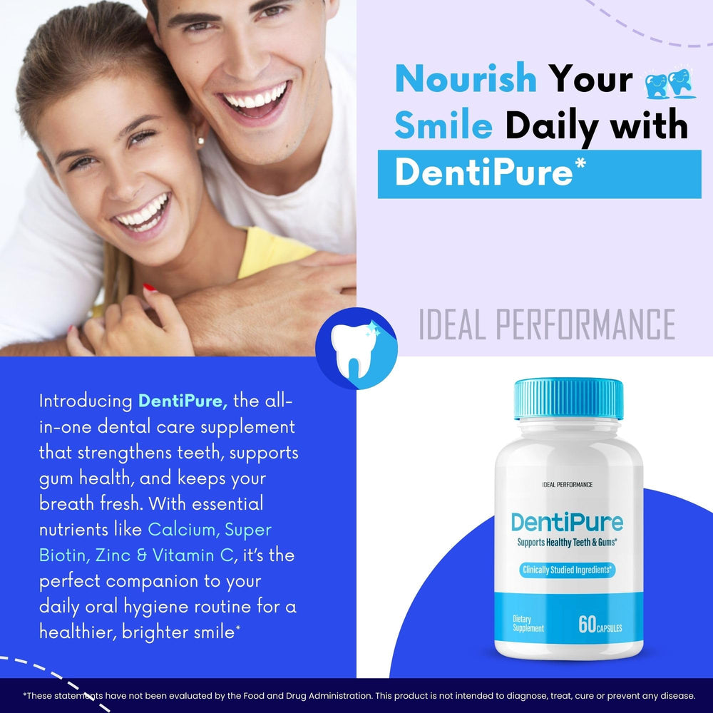 Bottle of Dentipure 60 capsules