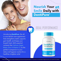Bottle of Dentipure 60 capsules