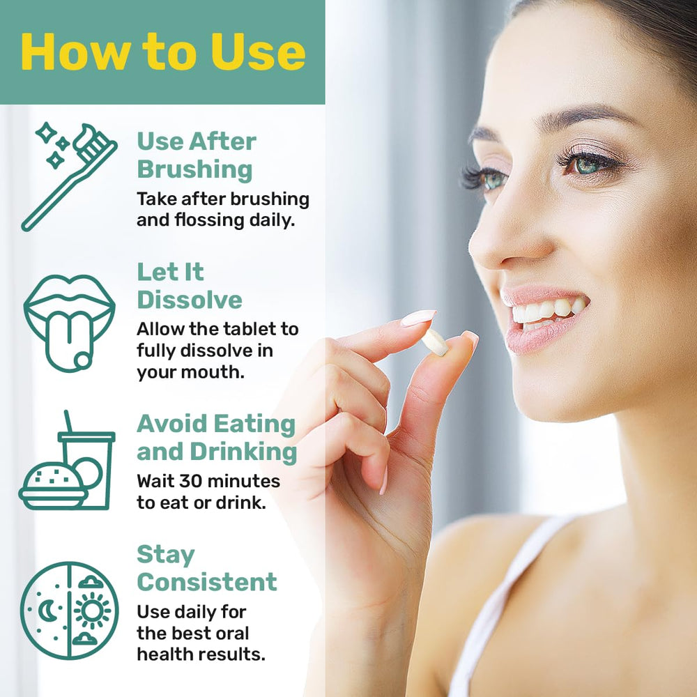 Dentist-recommended ProBiora probiotic tablets