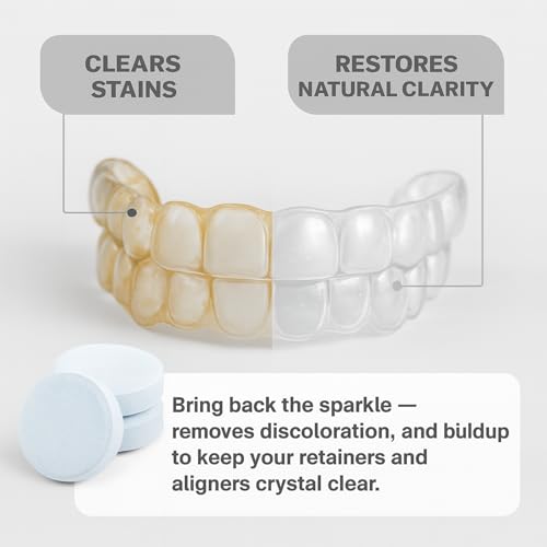 3-minute freshening effect while soaking a retainer