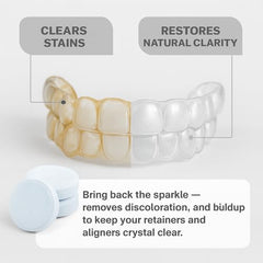 3-minute freshening effect while soaking a retainer