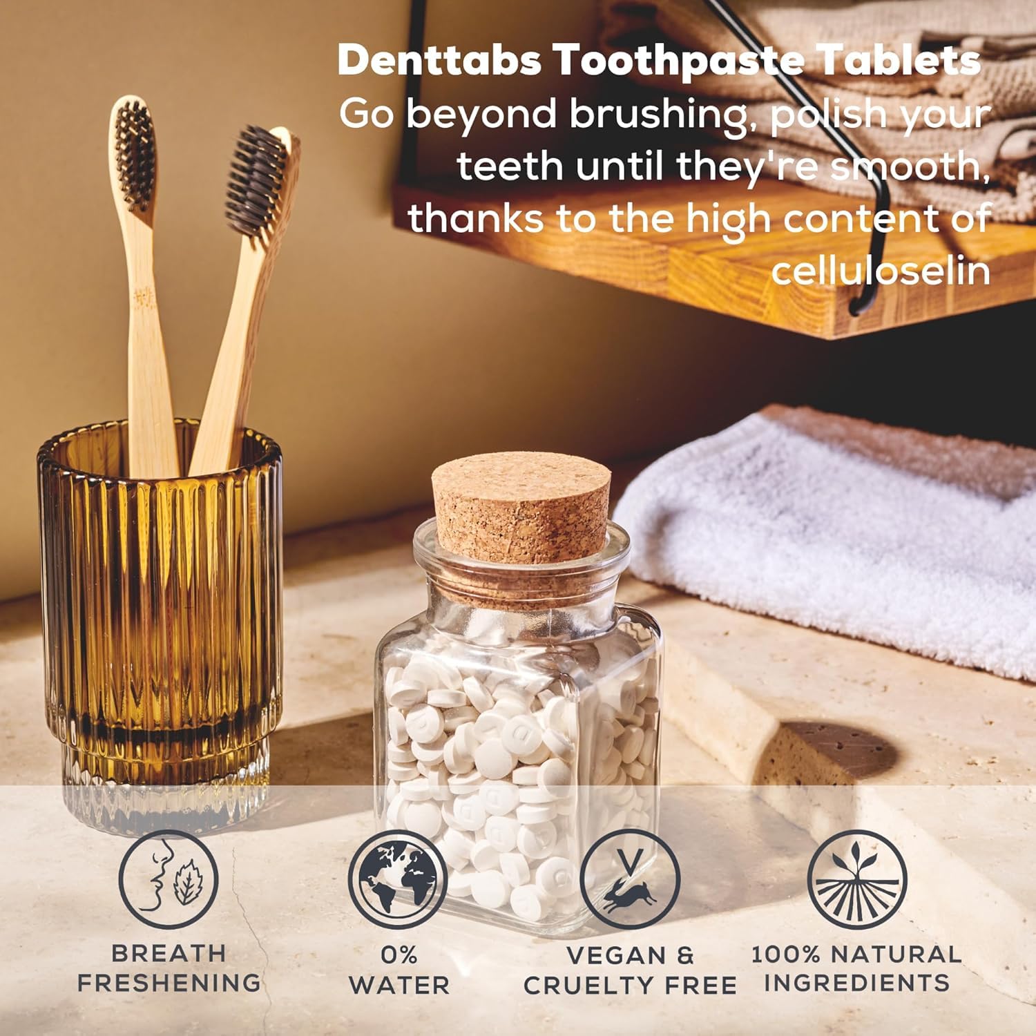 Plastic-free packaging for Denttabs 125 pc