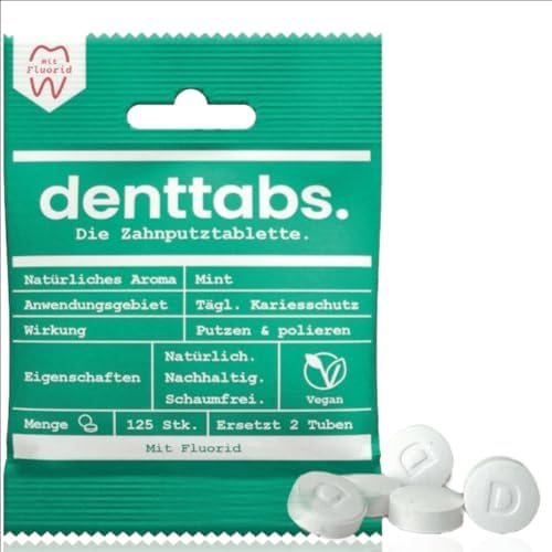 Product shot of the Denttabs 125 pc pack