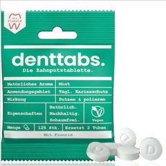 Product shot of the Denttabs 125 pc pack
